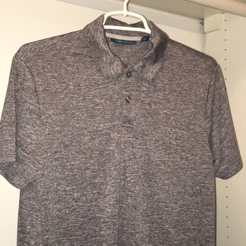 PERRY ELLIS Grey Polo (S)